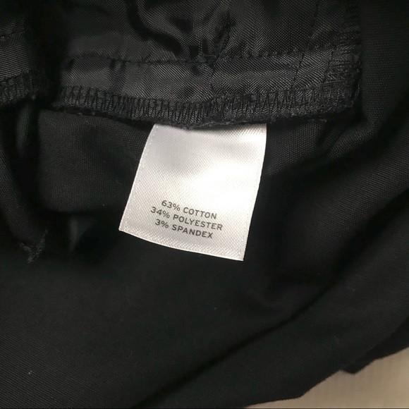 HALOGEN Taylor Fit Black Cotton Blend Ankle Crop Pants Sz 10 - Picture 4 of 4